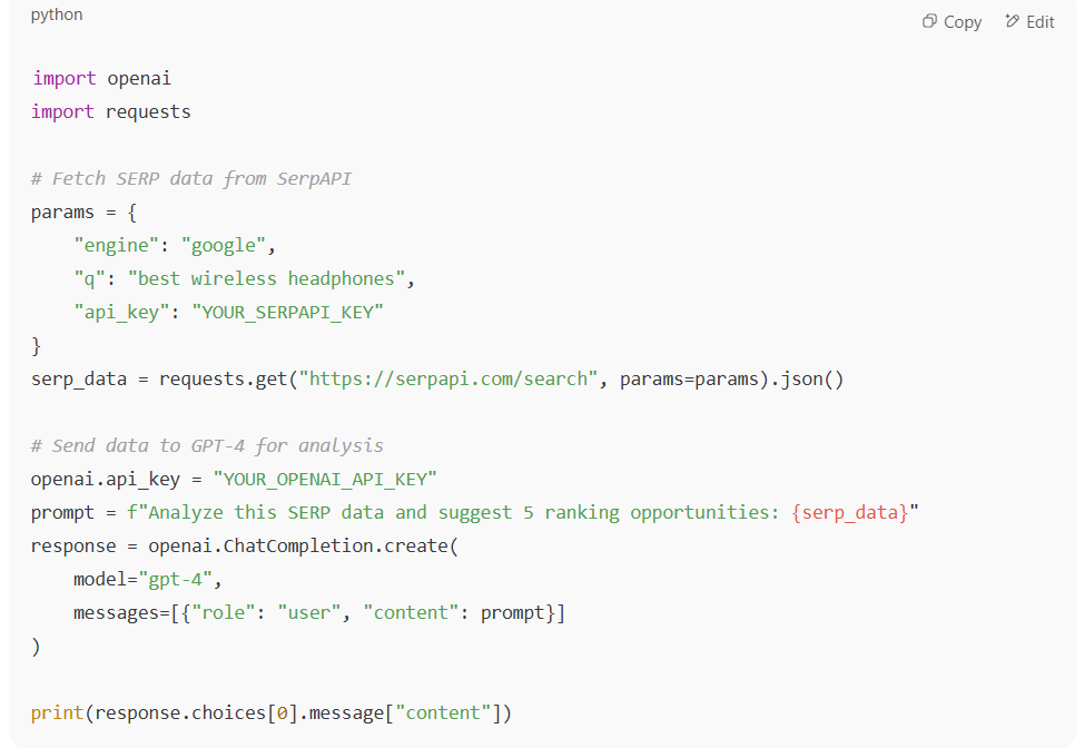 Appendix- Prompt Templates & Code Snippets